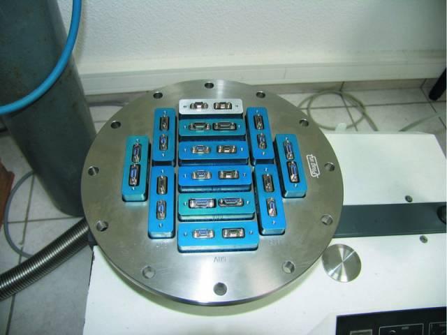 Flange ISO F DN 200 - 12 x ERVAC D 2 x 9 pins MicroD